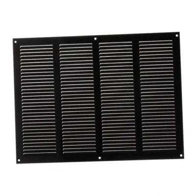 Image of 400mm x 300mm Black Metal Air Vent Grille