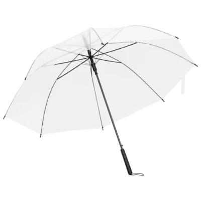 Image of vidaXL Transparent Stick Umbrella Lightweight POE Material with Sturdy Metal Ribs, Ideal for Walking, Weddings, Photography and Daily Commute.