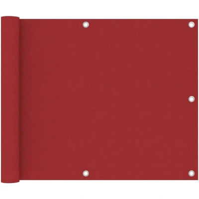 Image of vidaXL Balcony Screen Red 75x300 cm Oxford Fabric
