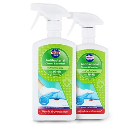 Image of Nilco Antibacterial Cleaner and Sanitiser 500ml x 2 Multi Surface Spray