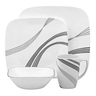 Image of Corelle Urban Arc Square 16pc Dinner Set