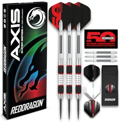 Image of RED DRAGON Evos: 28 Gram Tungsten Darts Set with Flights, Shafts (Stems) and Wallet