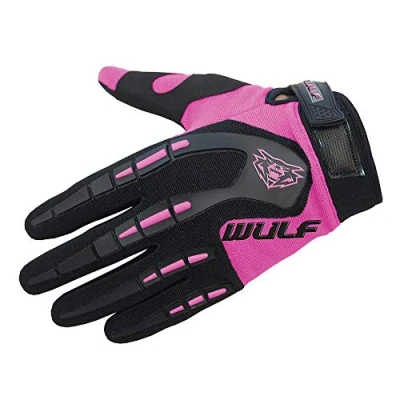 Image of Wulfsport Adult Attack Motocross Gloves MX Motorcycle Motorbike Pink L