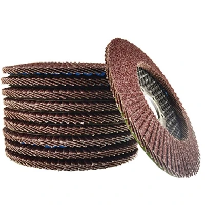 Image of 10 x Flap Discs 60 Grit Angle Grinder 4.5&quot; (115mm) Flat Sanding Grinding AT929