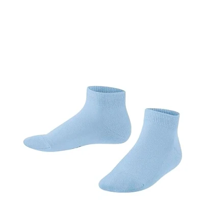 Image of FALKE Unisex Kids Family K SN Sustainable Cotton Low Cut Plain 1 Pair Trainer Socks, Blue (Crystal 6290) new eco friendly, 12 2.5