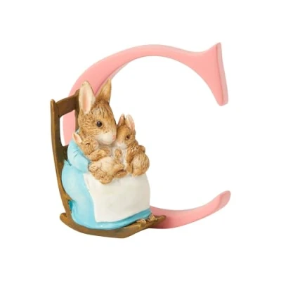 Image of Beatrix Potter C Mrs Rabbit And Bunnies Ornamental Letter