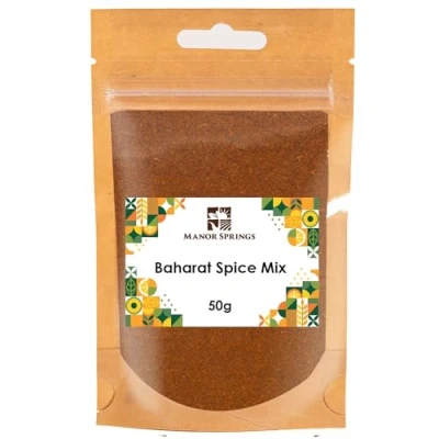 Image of Baharat Spice Mix 50g Authentic Middle Eastern Seasoning Blend, Ideal for Meat, Vegetables &amp; Rice by Manor Springs