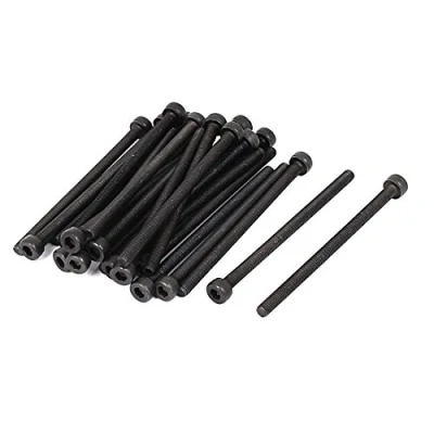 Image of Sourcingmap M3 x 50mm Carbon Steel Full Thread Hex Socket Cap Head Screws Bolt 25 Pcs