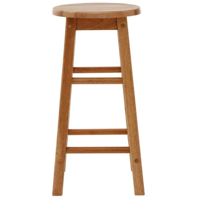 Image of Premier Housewares Natural Tropical Hevea Wood Bar Stool