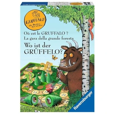 Image of Ravensburger Children&#039;s Games 20833 Where is the Gruffalo? Board Game for 2 4 Gruffalo Fans from Years