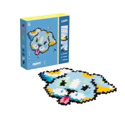 Image of Plus Building Blocks Toy Puzzle by Number Puppy, Logic Build Kids Crafts Jigsaw, Make Your Own Bedroom Accessories STEM Learning Resources Boys and Girls Toys Age 5