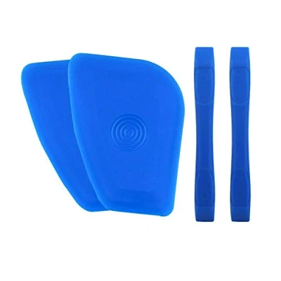 Image of 4 Pieces Screen Opening Prying Tool Kit, Plastic Scraper and Nylon Spudger Compatible with iPhone MacBook Laptop Battery Removal Repair Tools