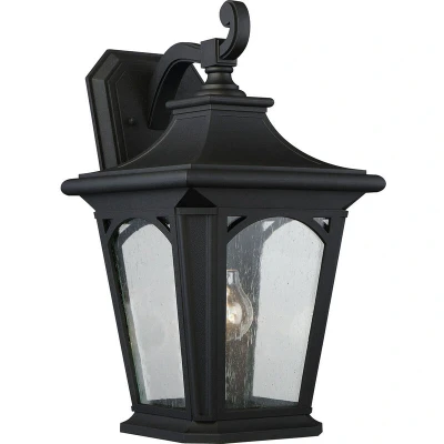 Image of Bedford 1 Light Large Wall Lantern Mystic Black Finish, E27