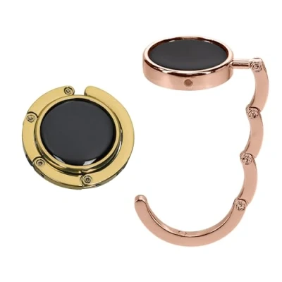 Image of kwmobile Purse Hanger for Table (Set of 2) Hook Folding Handbag Portable Bag Holder
