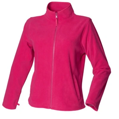 Image of Henbury Womens/Ladies Microfleece Anti Pill Jacket (XXL) (Fuchsia)