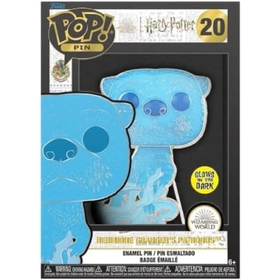 Image of Funko Pop! Large Enamel Pin Harry Potter: Patronus Hermoine Granger Potter Pins Cute Collectable Novelty Brooch for Backpacks &amp; Bags Gift Idea Movies Fans