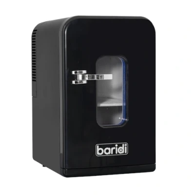 Image of Baridi 15L Mini Fridge Cooler &amp; Warmer, 12V/230V, Perfect for Car, Bedroom, Camping, Makeup, Black