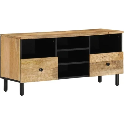 Image of vidaXL TV Cabinet 100x33x46 cm Solid Wood Mango