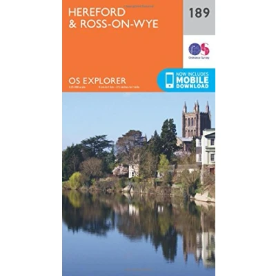 Image of Explorer 189 Hereford &amp; Ross on Wye Map With Digital Version