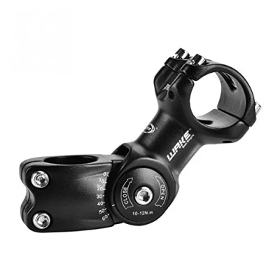 Image of CYSKY Bike Adjustable Stem 31.8 90mm 0 60 Degree Aluminum Alloy MTB Handlebar for Mountain Bike, Road MTB, BMX, Cycling (90mm)