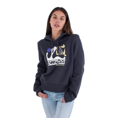 Image of Hurley Women&#039;s Another Time Cropped Hood Hoodie, Dk Stone Grey, XS