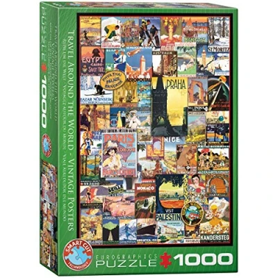 Image of Eurographics 6000 0755 Travel Around the World Puzzle, Various, 48 x 68 cm