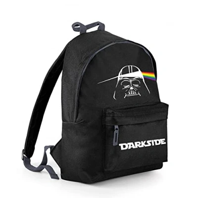 Image of Darkside Darth Vader Pink Floyd Parody Backpack Rucksack Bag Black