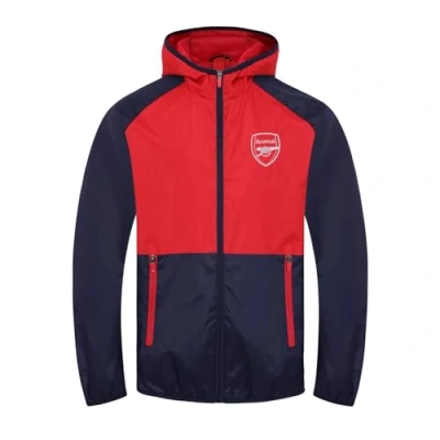 Image of Arsenal FC Official Football Gift Boys Shower Jacket Windbreaker 10 11 Years LB Navy Blue