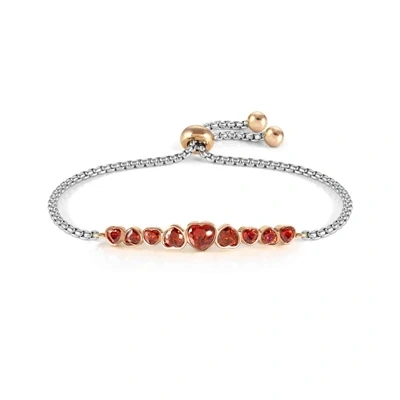 Image of Nomination Bracelet NN F, MILLELUCI Colour PULSEIRA, Aço, PEDRAS CORAçãO, Vermelho 028011/005 Brand, one Size, Non Precious Metal, No Gemstone