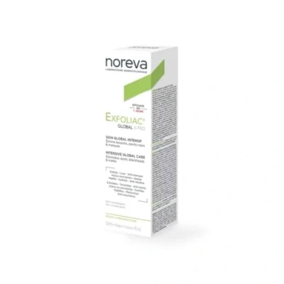 Image of Noreva Brand Exfoliac Global X Pro Intensive Cream for Skin, 30 ml Soothes Pimples, Rebalances, Exfoliates, Reduces Sebum Production &amp; Provides Long lasting Hydration