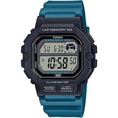 Image of Casio Men Lithium Quartz Watch with Stainless Steel Strap WS 1400H 3AVEF