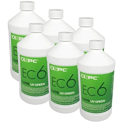Image of XSPC EC6 Non Conductive Coolant UV Green (6 Pack)