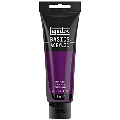 Image of LIQUITEX Basics Acrylic Paint, Deep Violet, 118 ml Tube