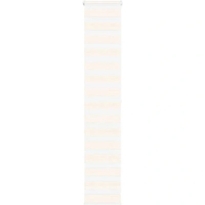 Image of vidaXL Zebra Blind Marble Beige 45x200 cm Fabric Width 40.9 Polyester