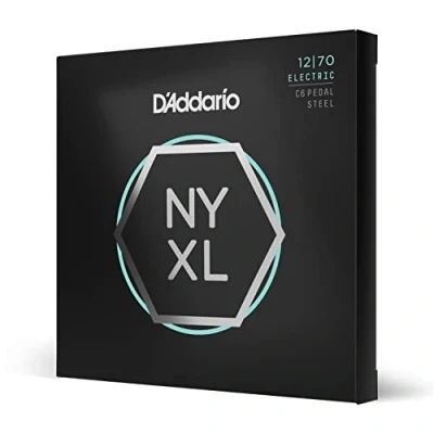 Image of D&#039;Addario Guitar Strings NYXL Electric NYXL1052 3P Unrivaled Strength, Tuning Stability, Enhanced Mid Range For 11 String Pedal Steel Guitars 12 70, C6