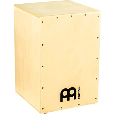 Image of Meinl Percussion Headliner Cajon Instrument Compact Drum Box with Snare and Bass Sound Playing Surface Baltic Birch (HCAJ1NT)