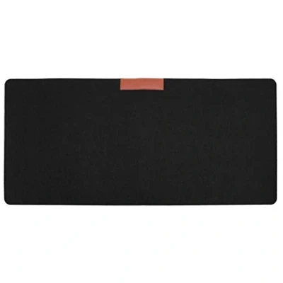 Image of HEHELEBANG Large Office Desk Mat Modern Table Keyboard Computer Mouse Pad Wool Felt Laptop Cushion Gaming Mousepad Mat,Black