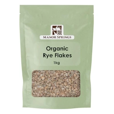 Image of Organic Rye Flakes 1kg by Manor Springs
