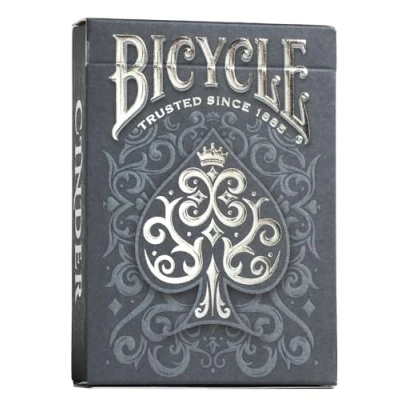 Image of Bicycle Cinder Playing Cards 1 Deck, Air Cushion Finish, Professional, Superb Handling &amp; Durability, Great Gift For Card Collectors, Grey