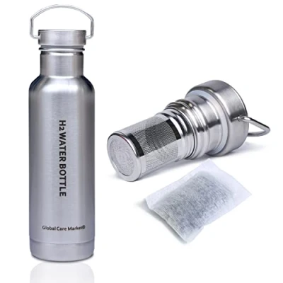 Image of Global Care Market Alkaline Water Bottle Insulated Hydrogen Filter Flask for Improving and Energizing Quality