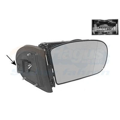 Image of 2038100221, 2038106876, A2038100221, A2038106876 Wing mirror VAN WEZEL 3032828 MERCEDES BENZ: C Class Saloon