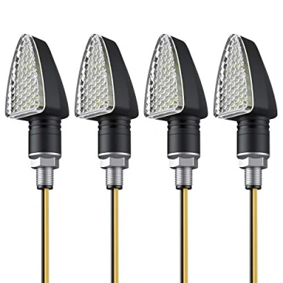 Image of PROZOR Turn Signal Lights 4PCS 15 LEDs Indicators Waterproof Amber for Motorcycle Motorbike