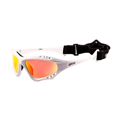 Image of OCEAN AUSTRALIA Floating Sunglasses Water Sports Polarised Kitesurfing, Gloss White, One Size