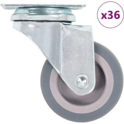 Image of vidaXL 36 pcs Swivel Casters 50 mm