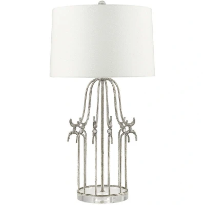 Image of Stella 1 Light Table Lamp Silver, E27