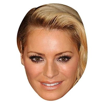 Image of FoxyPrinting TESS DALY JB Strictly Come Dancing TV Star Fancy Dress Cardboard Celebrity Party Face Mask