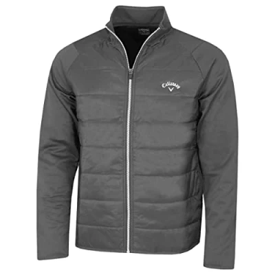 Image of Callaway Golf Mens Long Sleeve Mixed Media Jacket Quiet Shade XXXXL