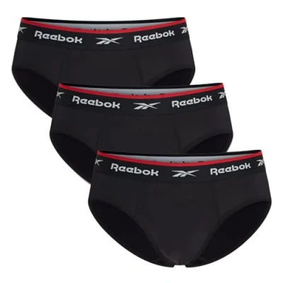 Image of Reebok Men&#039;s Wiggins Briefs, Black, S UK