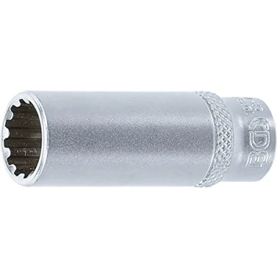 Image of BGS 10162 Socket, Gear Lock, deep 6.3 mm (1/4&quot;) Drive 12