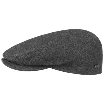 Image of Lipodo Sport Flat Cap Olive Green for Men and Women with Peak in Size 55 cm Anthracite Sporty Peaked Autumn Winter